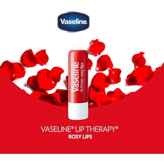 Vaseline LIP THERAPY ROSY LIPS 12-PACK  MOISTURIZING BALM, LIP CARE FOR DRY LIPS, 0.16 OZ EA - Image 3
